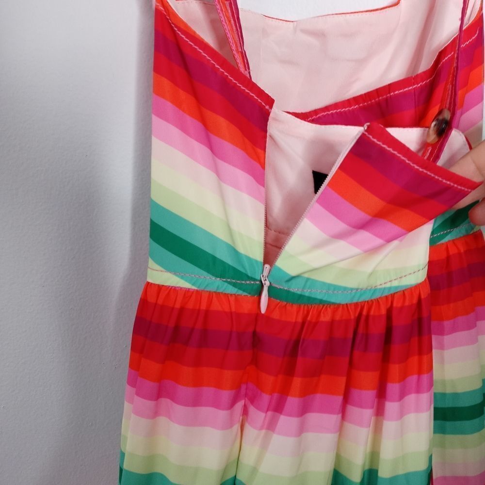 J.Crew multicolor tiered maxi dress size 00 - Picture 7 of 12